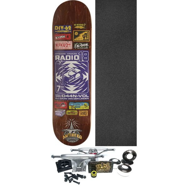 Anti Hero Skateboards Daan Van Der Linden Broadcasting 3 Skateboard Deck - 8.4" x 32" - Complete Skateboard Bundle